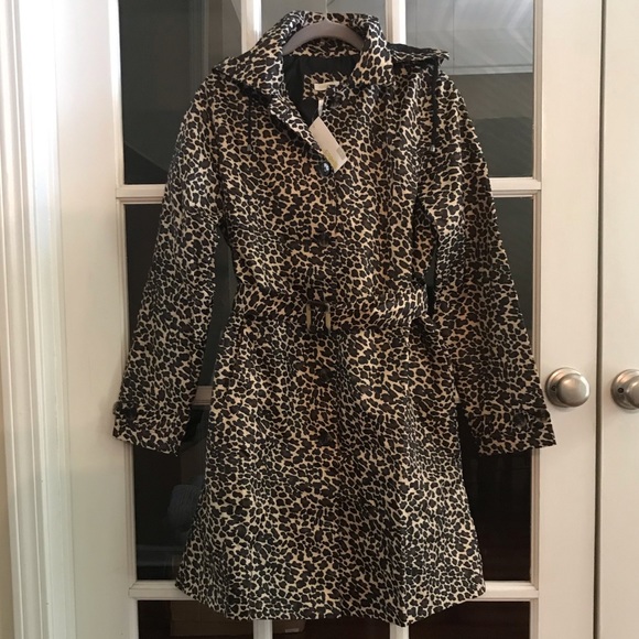 cheetah print raincoat
